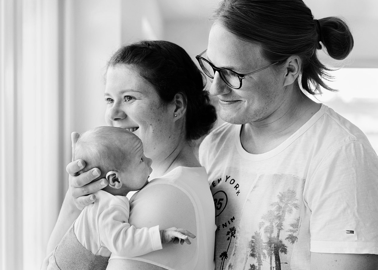 Familien-Fotoshooting in Rostock mit Baby